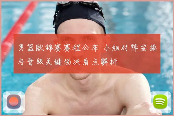 男篮欧锦赛赛程公布 小组对阵安排与晋级关键场次看点解析